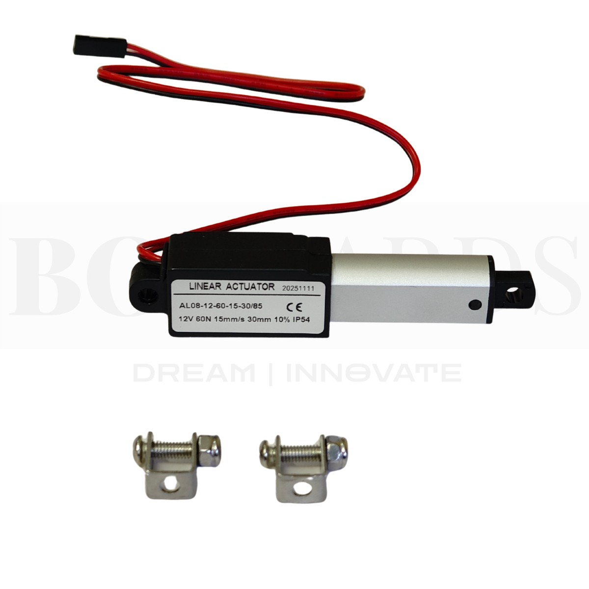 AWINLI Mini 12V Linear Actuator 1.2 Inch with Remote Switch and Mounting Bracket